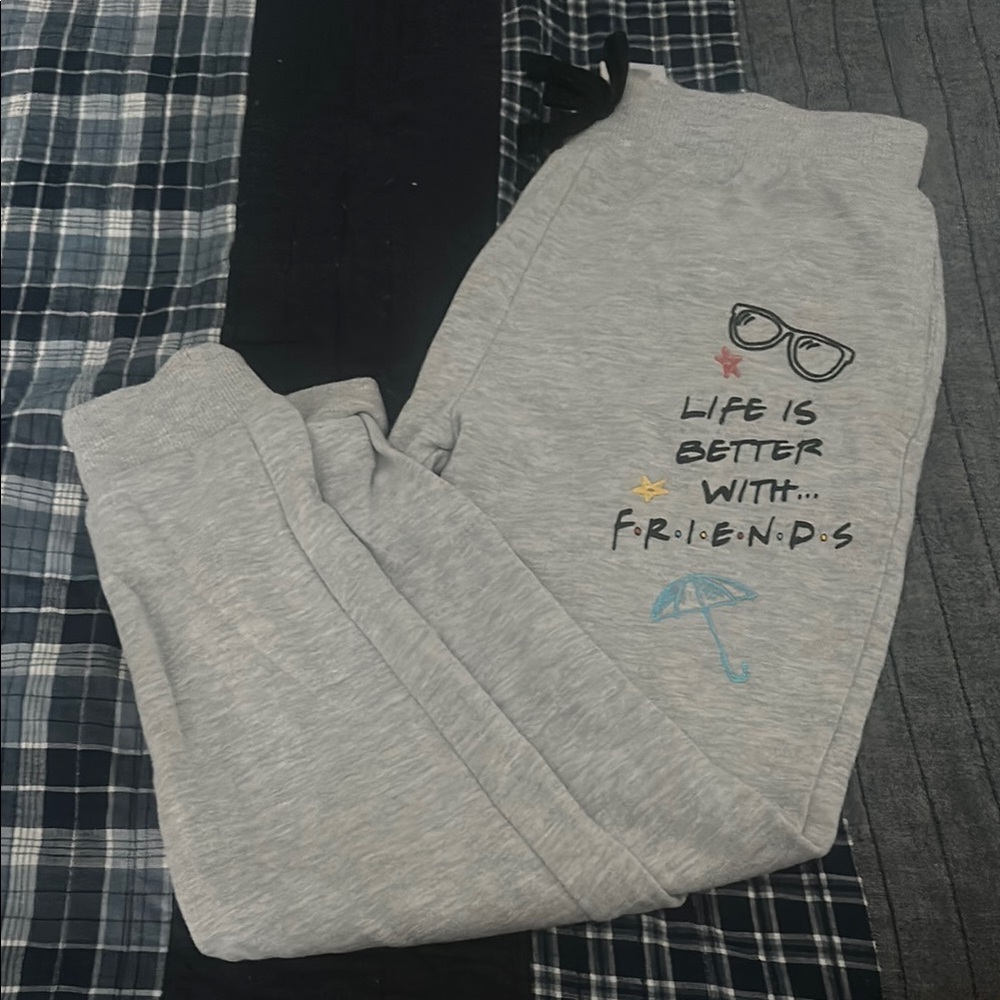 Gray FRIENDS Kids Joggers